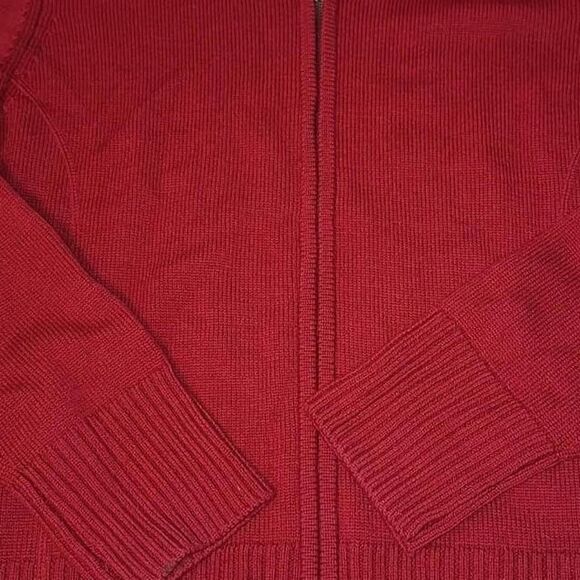 Orvis Heavy Knit Zip up Merino Wool Cardigan - Picture 2 of 6
